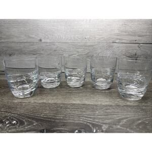Miller Rogaska Crystal Vortex Old Fashioned Whisky Glass 3-7/8”-Set of 5